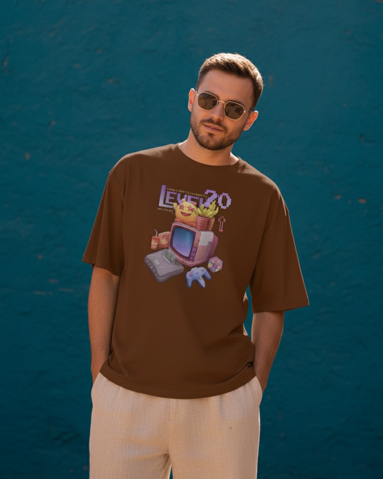 Level 20 Unlocked Oversized Gamer T-Shirt 2